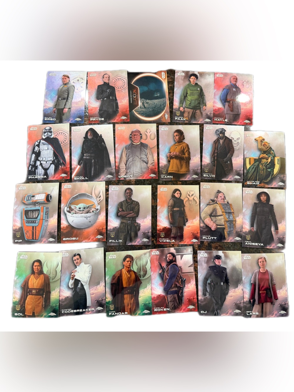 Topps 2025 Star Wars Chrome Card Lot